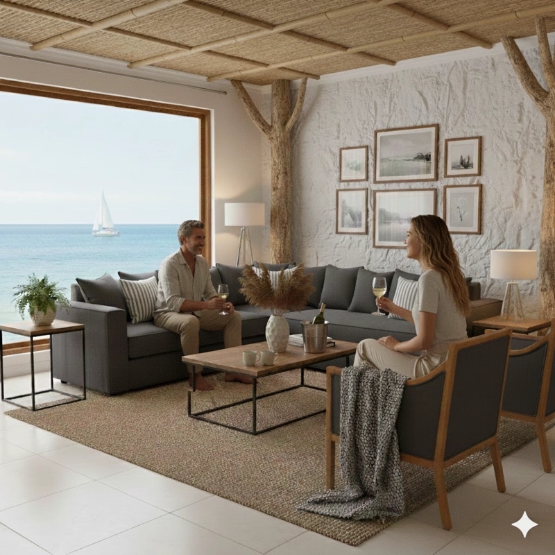 LIVING 311 METROPOLITAN MARENGO SECCIONAL RESORTES + 2 SITIALES