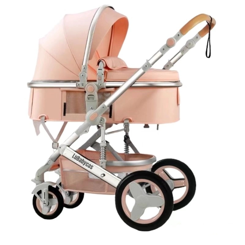 COCHE CUNA LUBABYCAS MOISÉS CON ACCESORIOS ROSADO