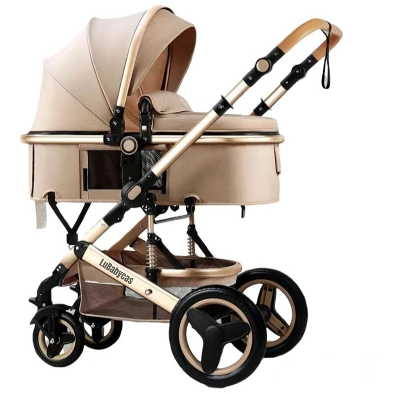 COCHE CUNA LUBABYCAS MOISÉS CON ACCESORIOS DORADO