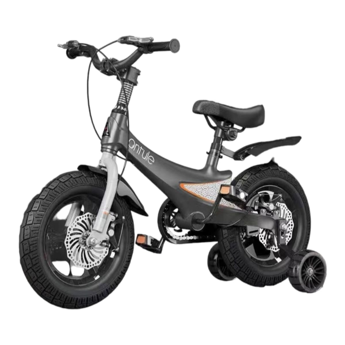 BICICLETA LUBABYCAS ARO 14 INFANTIL 4-7 AÑOS NIÑO GRIS