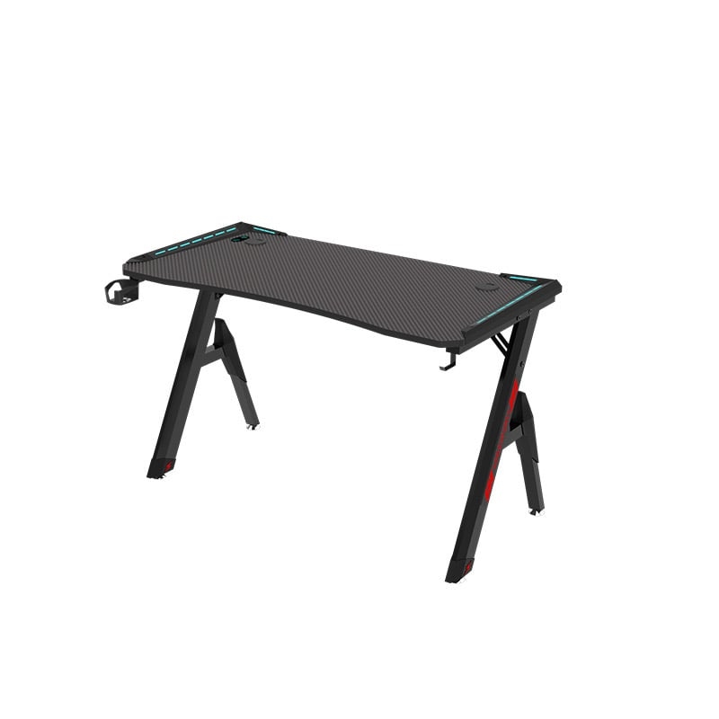 ESCRITORIO LUBABYCAS GAMER CON LUCES 140X60X73CM BY NEGRO