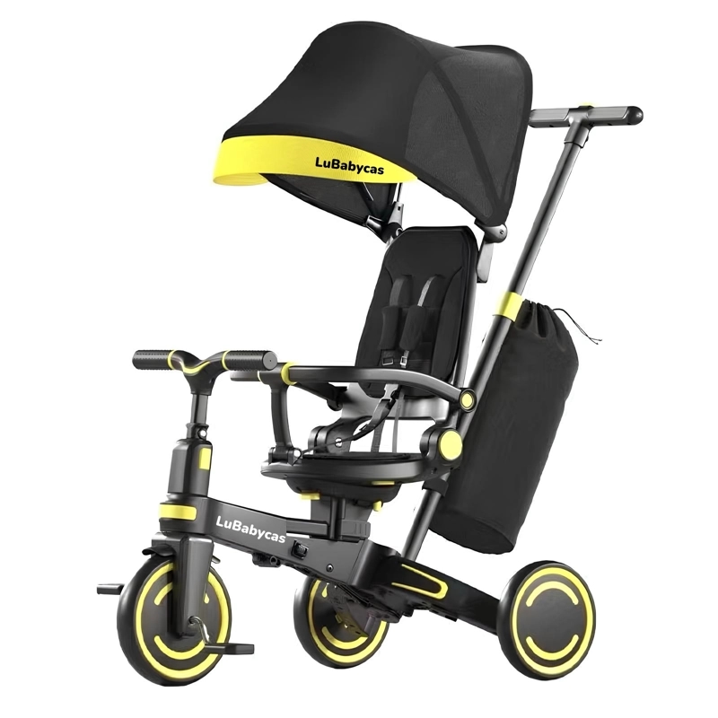 TRICICLO BALANCE PLEGABLE BOLSO 9 EN 1 BEST NEGRO LUBABYCAS