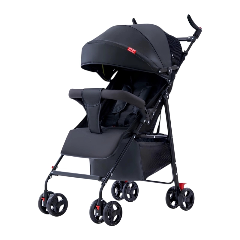 COCHE PASEO LIVIANO CON POSA VASO HOWA NEGRO LUBABYCAS