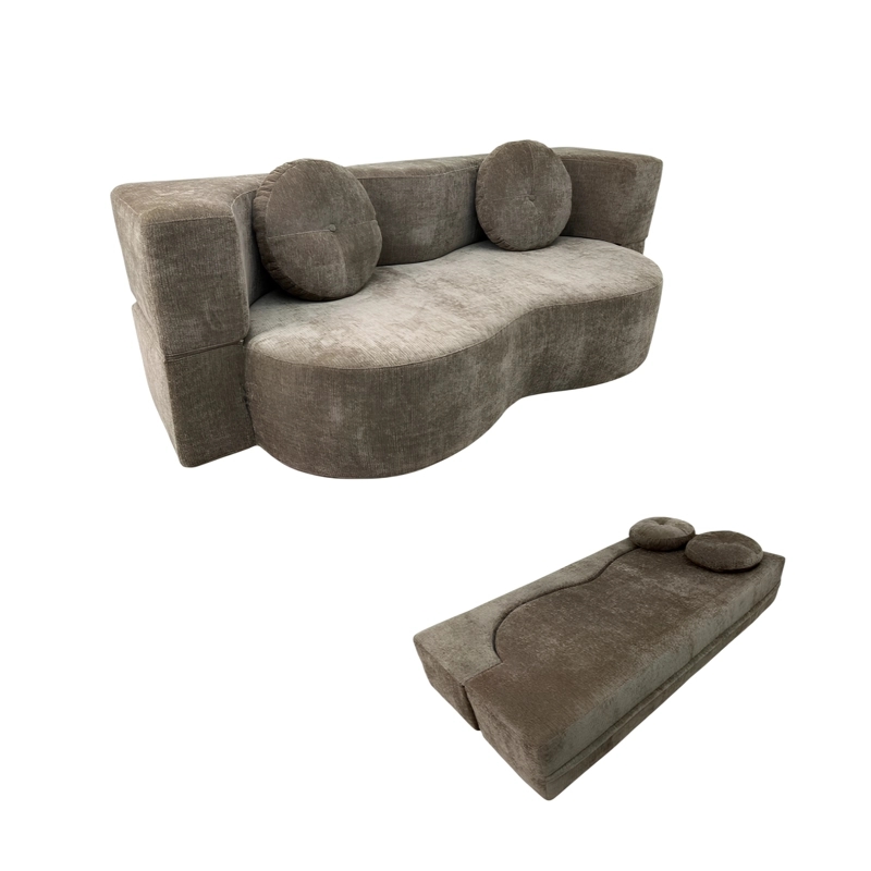 SILLON SOFA CAMA COMPRIMIDO COMBINABLE 200CM K25 CAFE