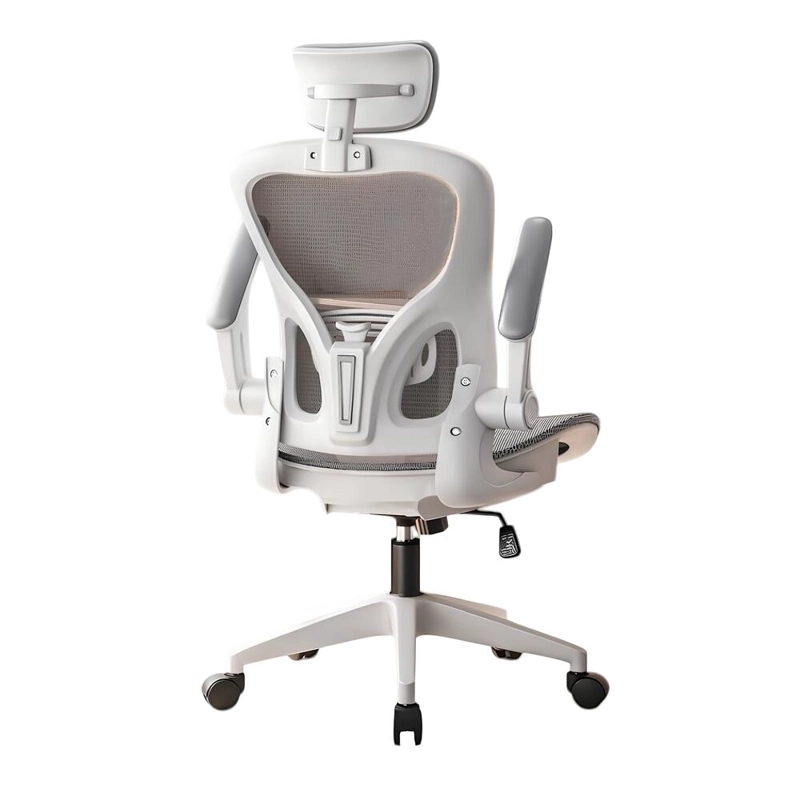 SILLA DE ESCRITORIO GRIS CON APOYA CABEZA W901 BY LUBABYCAS