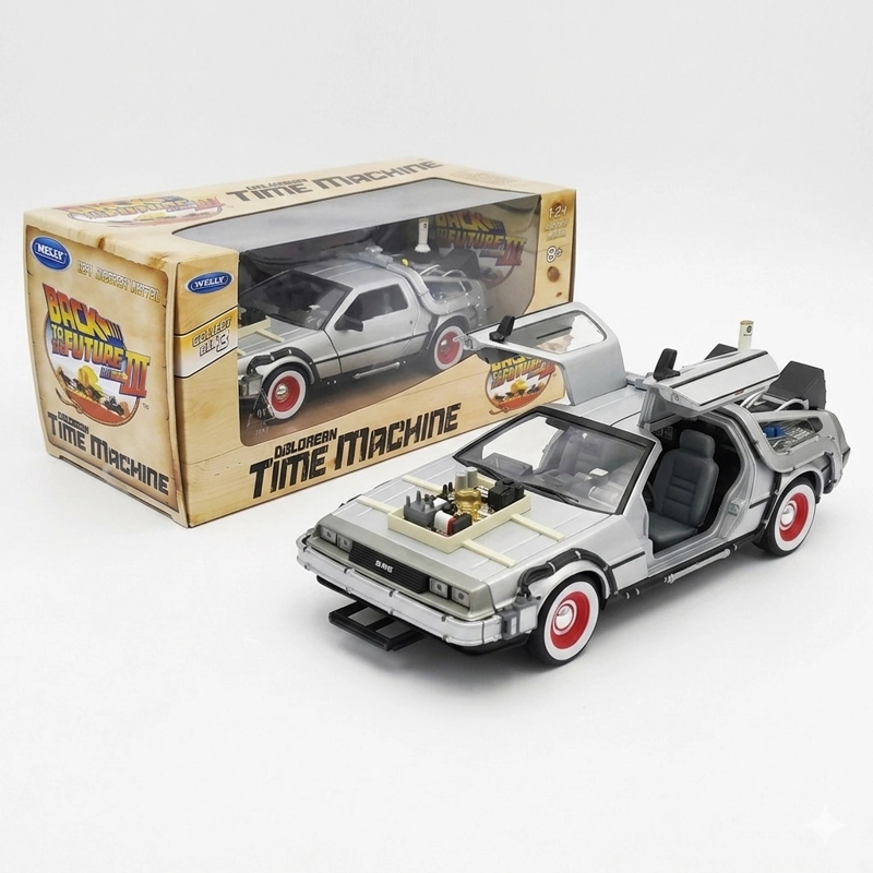 BACK TO THE FUTURE III DELOREAN ESCALA 1:24 - WELLY