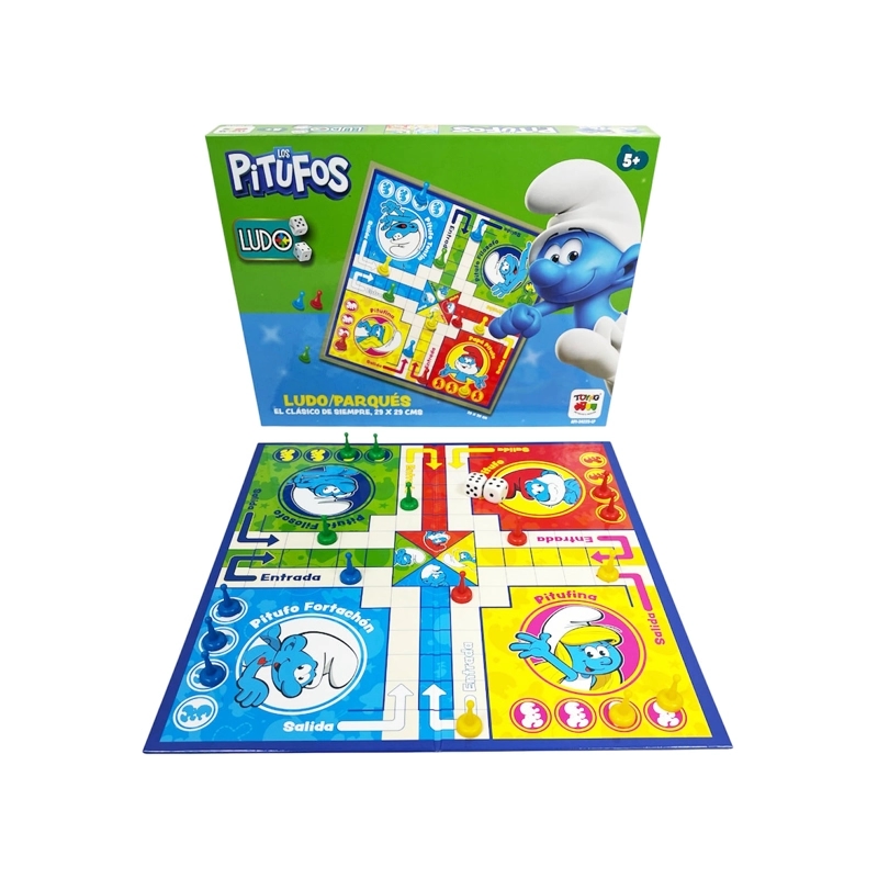 JUEGO DE MESA LUDO LOS PITUFOS - LOS PITUFOS