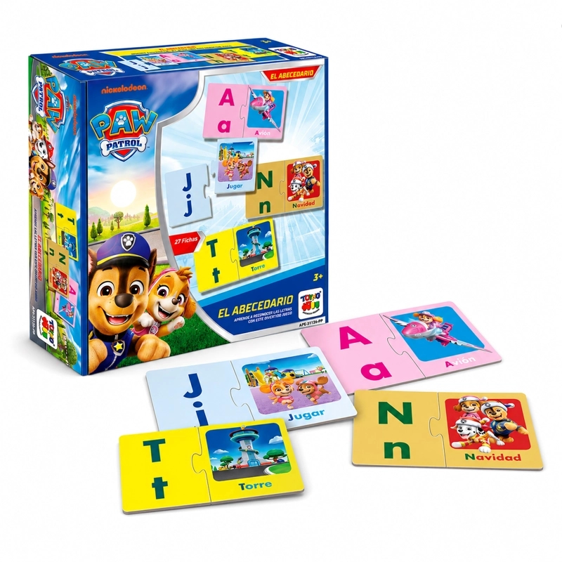 JUEGO DE MESA ABECEDARIO - PAW PATROL