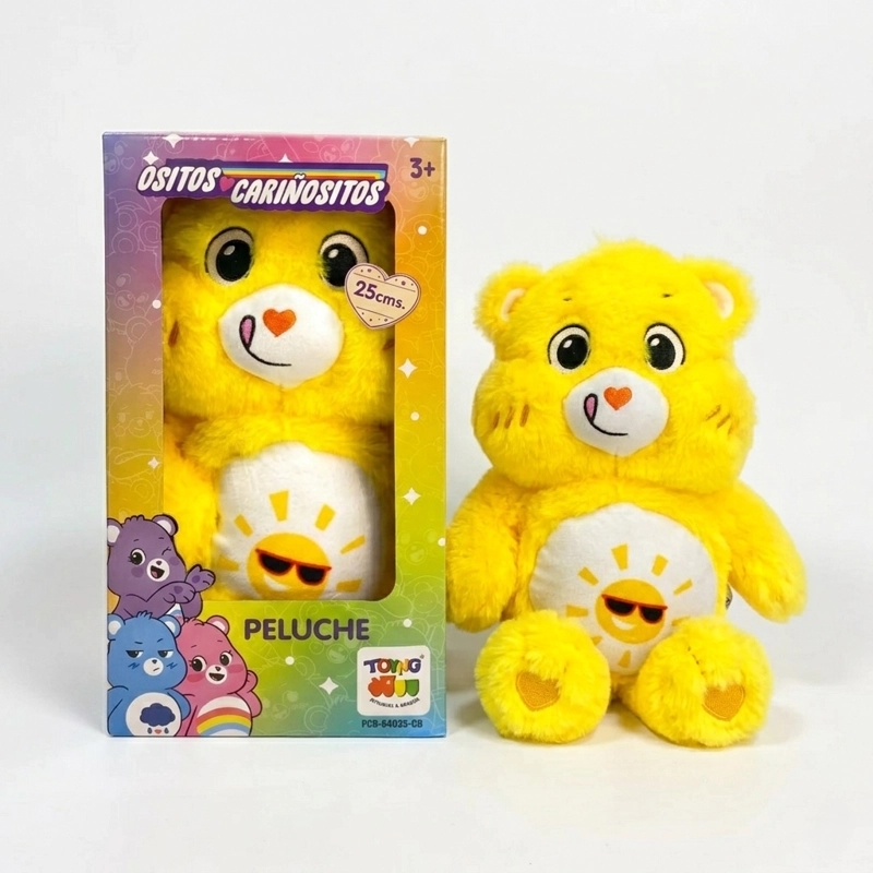 PELUCHE DIVERTOSITO AMARILLO 25CM EN CAJA - OSITOS CARIÑOSITOS