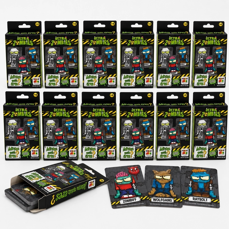 PACK 12 FLASH CARDS ADIVINA QUIE N ERES ULTRA ZOMBIES