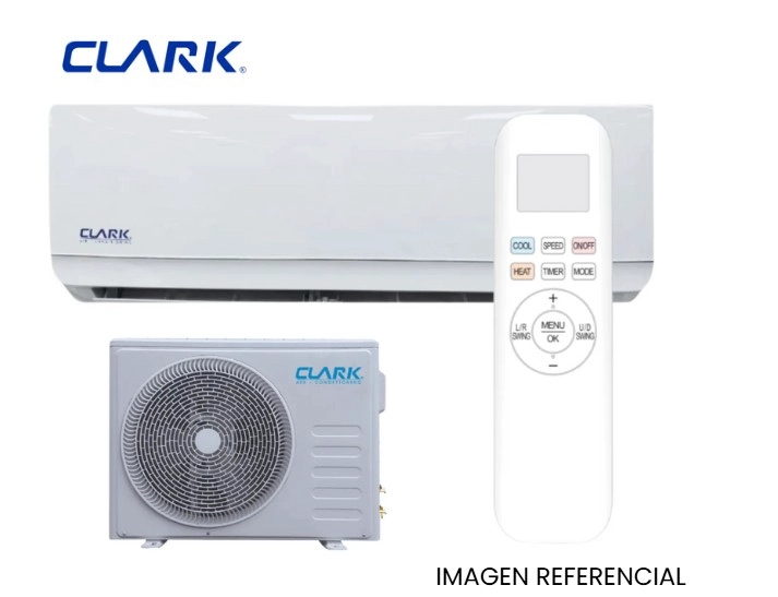 AIRE ACONDICIONADO SPLIT CLARK 24000 BTU INVERTER BLANCO