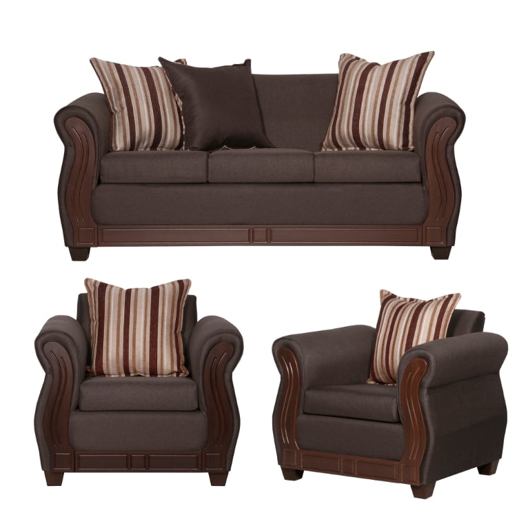 JUEGO LIVING RUZAM MOBEL ATENAS 3 1 1 CAFÉ