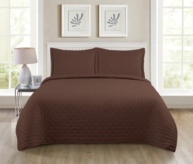 QUILT ROMA KING ILLUSIONS TEMPORADA PRIMAVERA -VERANO CAFE