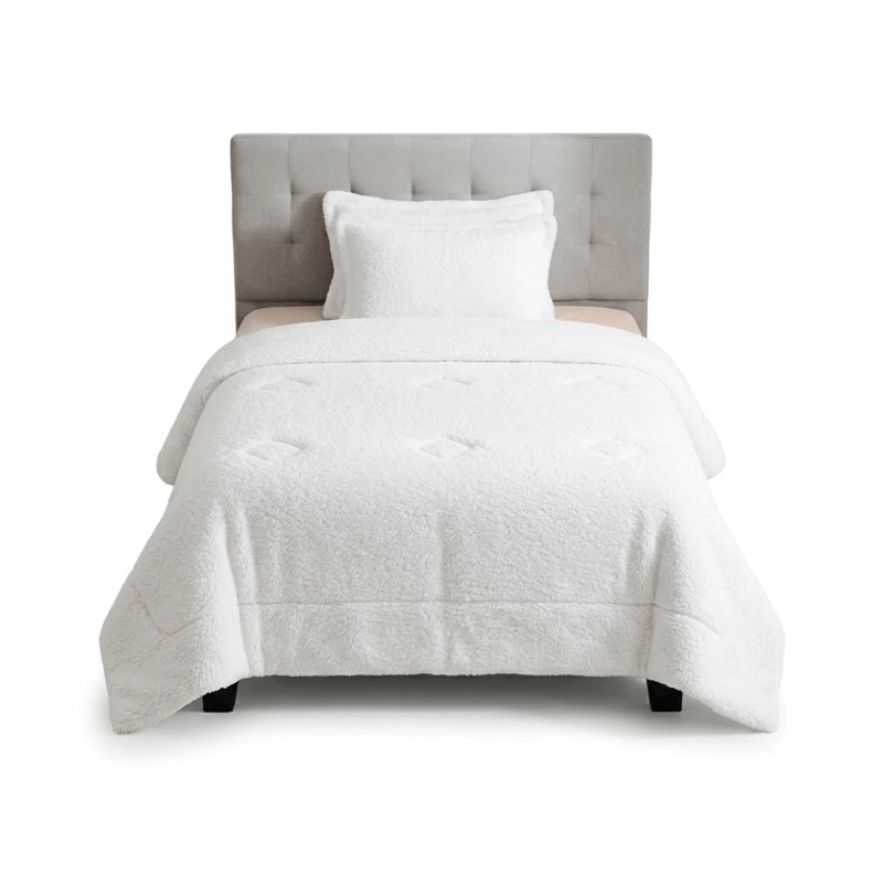 PLUMON COBERTOR CHIPORRO PREMIUM DOBLE TEXTURA INVIERNO 1 PLAZA GUIZA