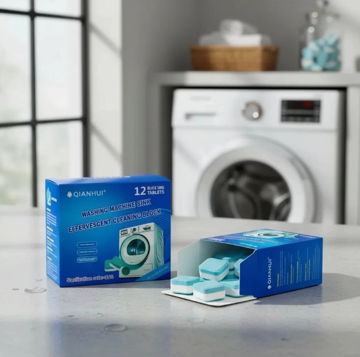 PASTILLAS EFERVESCENTE PARA LIMPIAR LAVADORA 12 UNIDADES
