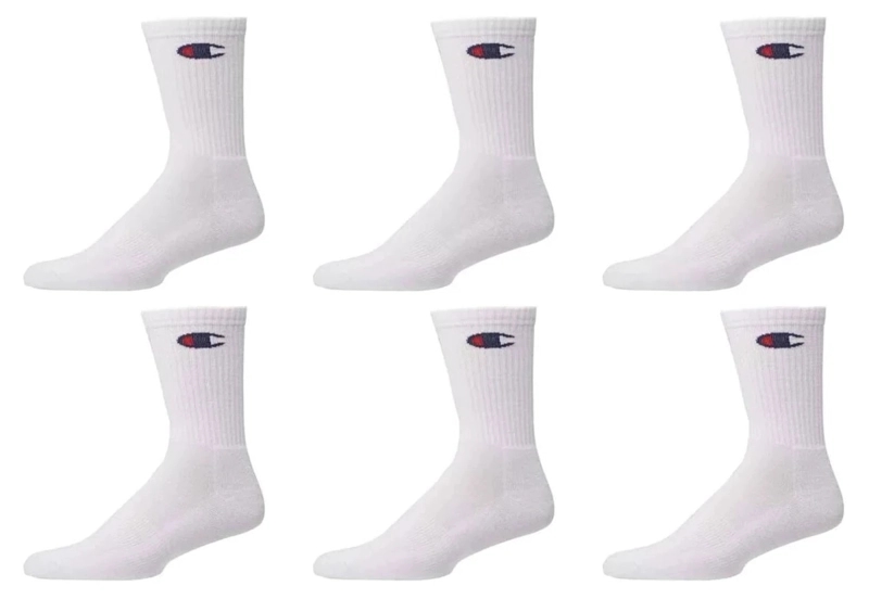 CALCETINES MEDIAS CHAMPION 3 PARES CREW 3P WHT