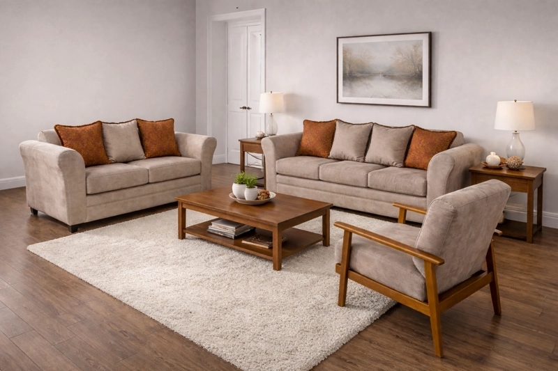JUEGO DE LIVING 3 2 1 SITIAL ACONCAGUA BEIGE