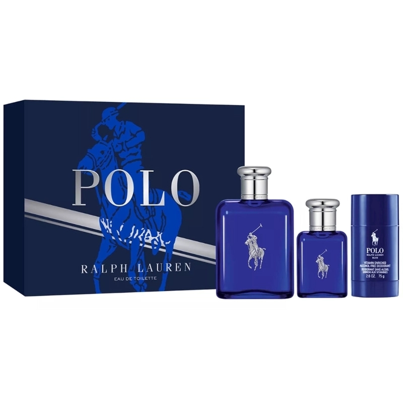 RALPH LAUREN POLO BLUE MEN EDT 125ML+40ML+DEO 75ML