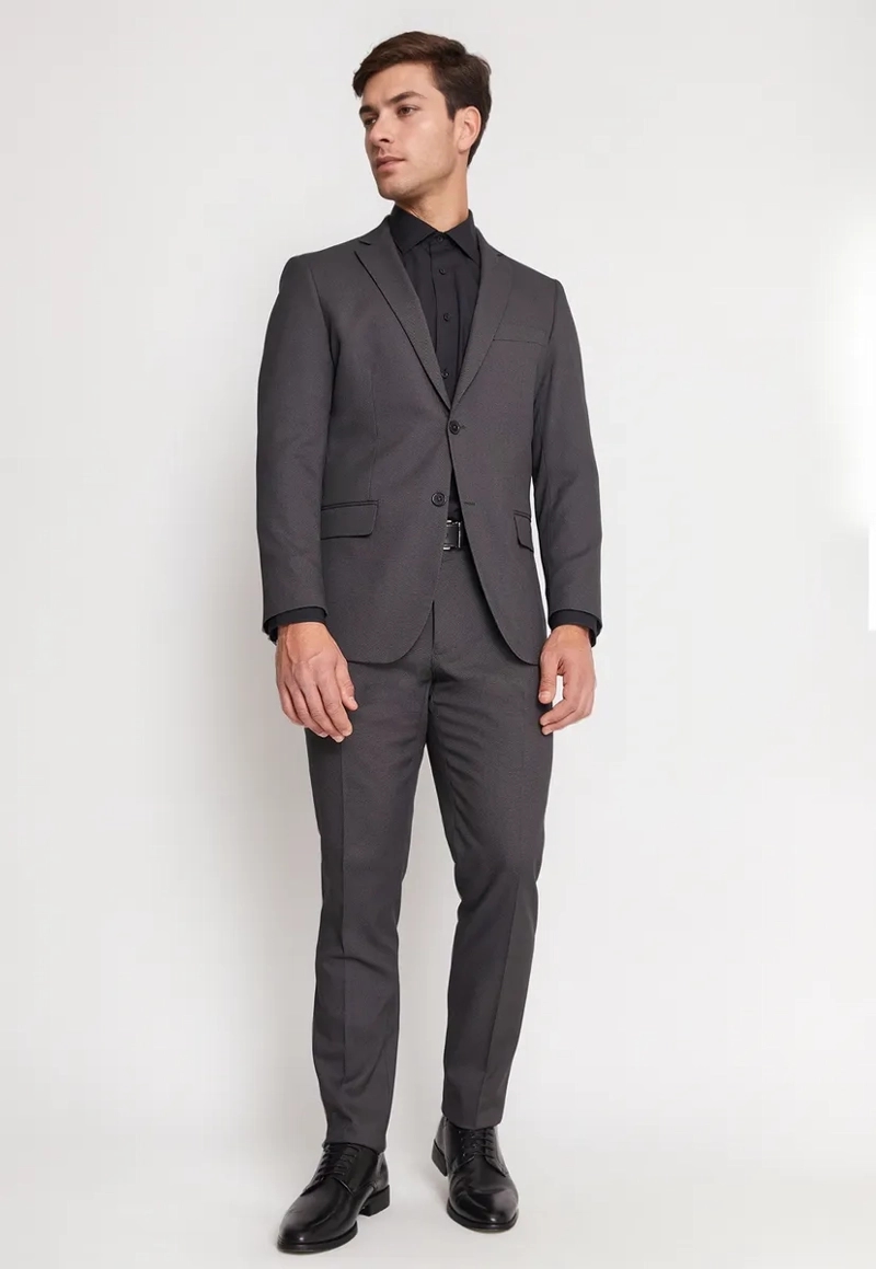 TRAJE FORMAL HOMBRE SLIM TEXTURADO MARENGO
