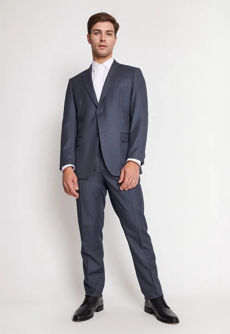 TRAJE FORMAL HOMBRE REGULAR TWILL MARENGO