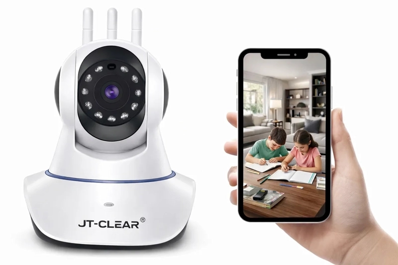 CAMARA DE SEGURIDAD INTELIGENTE HD WIFI 360° CON AUDIO Y DETECCION DE MOVIMIENTO