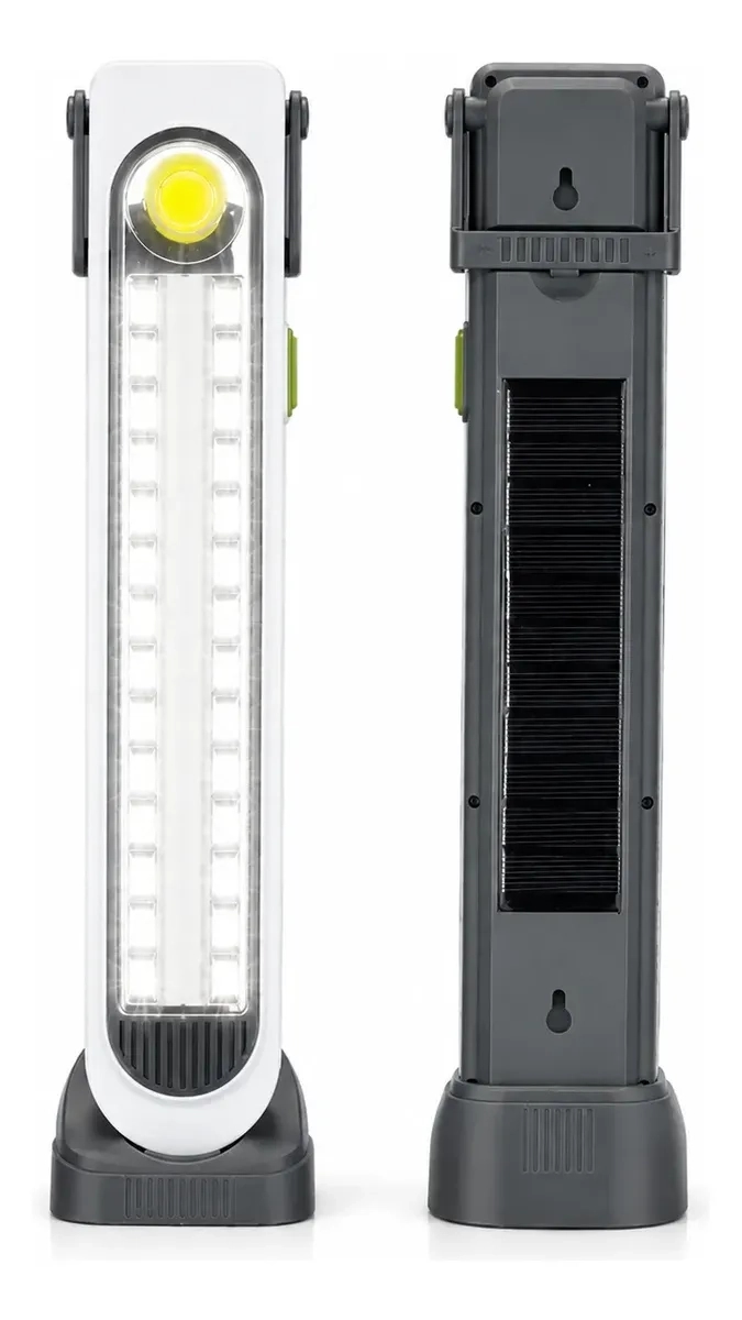 LAMPARA LED SOLAR 45W RECARGABLE USB 3600MAH CON 96 LUCES LED PORTATIL
