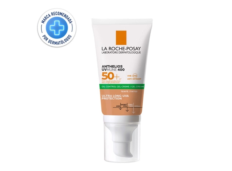 PROTECTOR SOLAR FACIAL LA ROCHE-POSAY ANTHELIOS XL TOQUE SECO COLOR SPF 50+ 50 ML