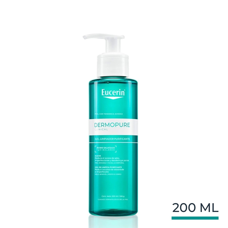 GEL LIMPIADOR EUCERIN DERMOPURE 200 ML
