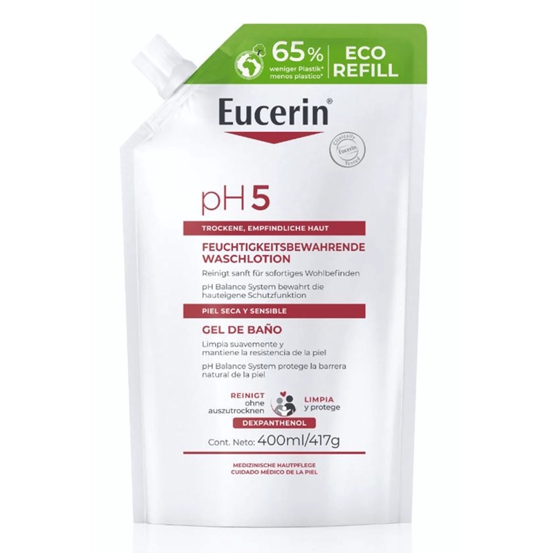 JABÓN CORPORAL EUCERIN REFILL PH5 SYNDET GEL 400 ML