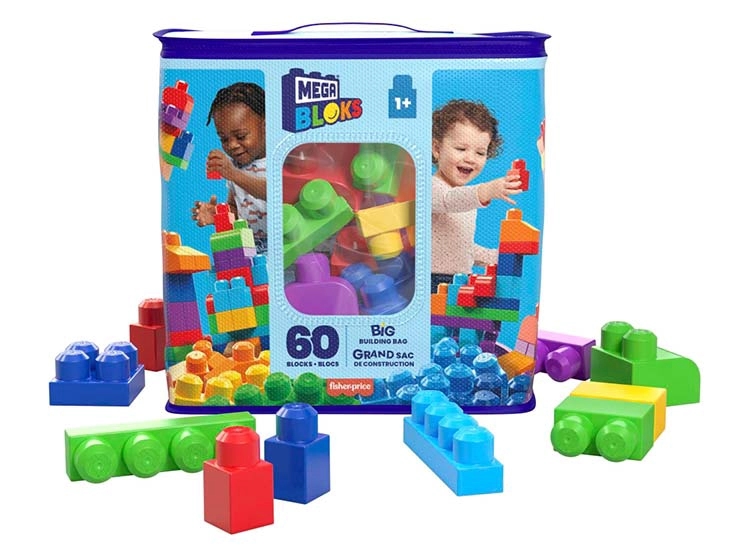 MEGA BLOKS JUGUETE DE CONSTRUCCIÓN CLÁSICA BOLSA DE 60 PIEZAS