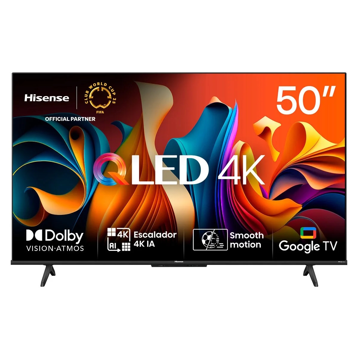 SMART TV HISENSE QLED 4K UHD 50” GOOGLE TV 50Q6N