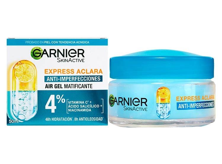 GEL FACIAL GARNIER HIDRATANTE ANTIIMPERFECCIONES MATIFICANTE EXPRESS ACLARA AIR 50 ML