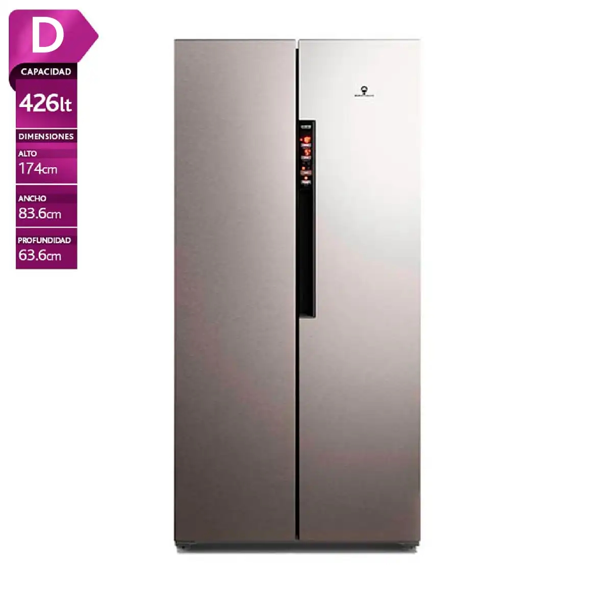 REFRIGERADOR SIDE BY SIDE MADEMSA MAS430 430L NO FROST