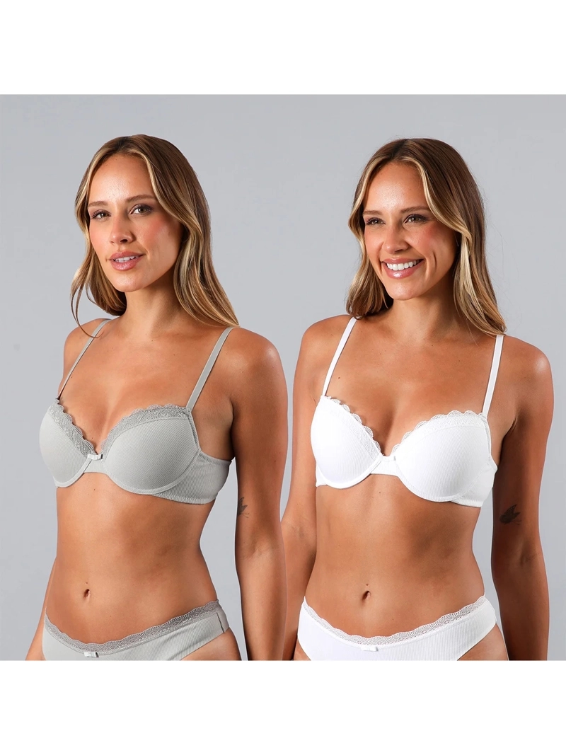 PACK 2 SOSTENES MUJER FLORES PERFECT BALCONET 25494