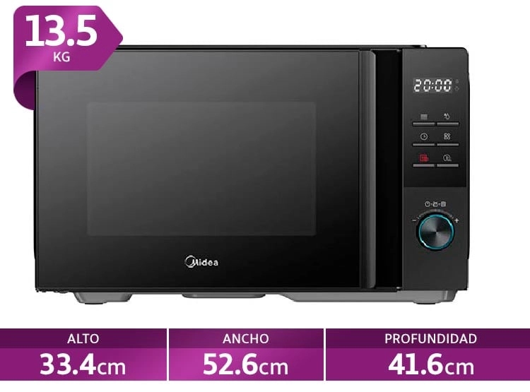 MICROONDAS MIDEA 25 LT MMOP02OAA-MPCBK DIGITAL
