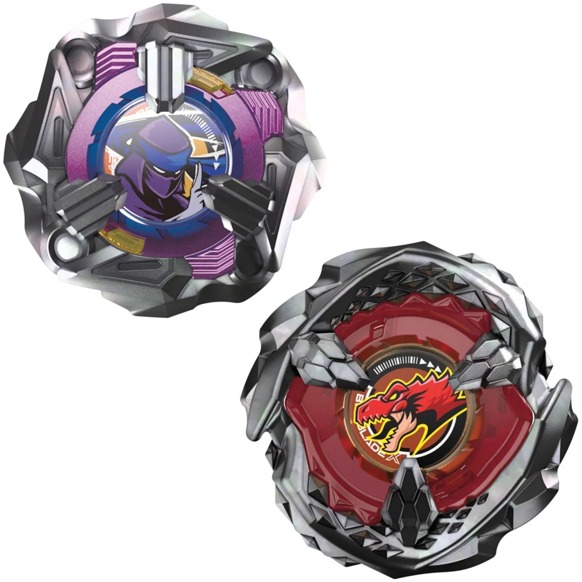 TROMPO BEYBLADE X PACK DOBLE BEAT TYRANNO 4-70Q & KNIFE SHINOBI 4-80HN