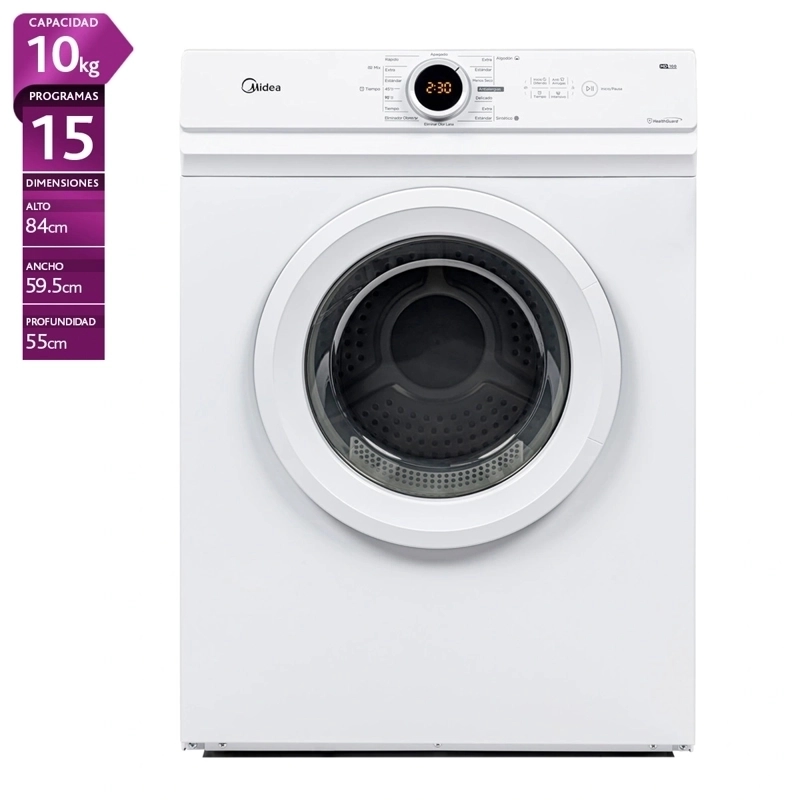 SECADORA DE ROPA POR VENTILACIÓN MIDEA MD100A100 10KG BLANCO