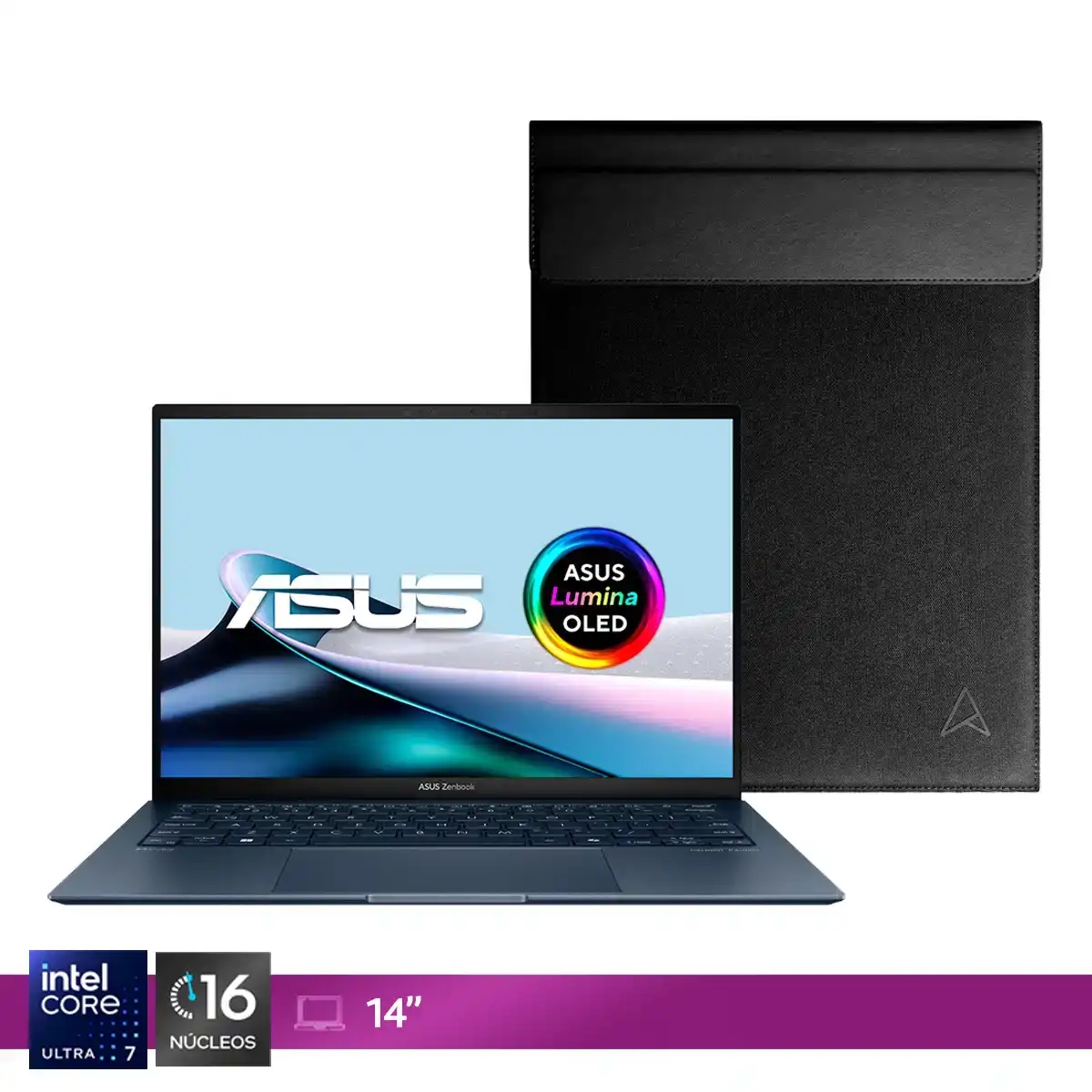 NOTEBOOK ASUS ZENBOOK 14 UX3405 INTEL CORE ULTRA 7 16GB RAM 1TB SSD OLED TOUCH 14”