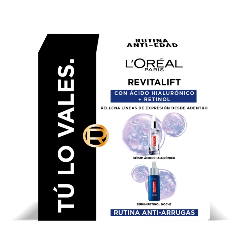 PACK LOREAL SÉRUMS ÁCIDO HIALURÓNICO 30 ML + RETINOL 30 ML