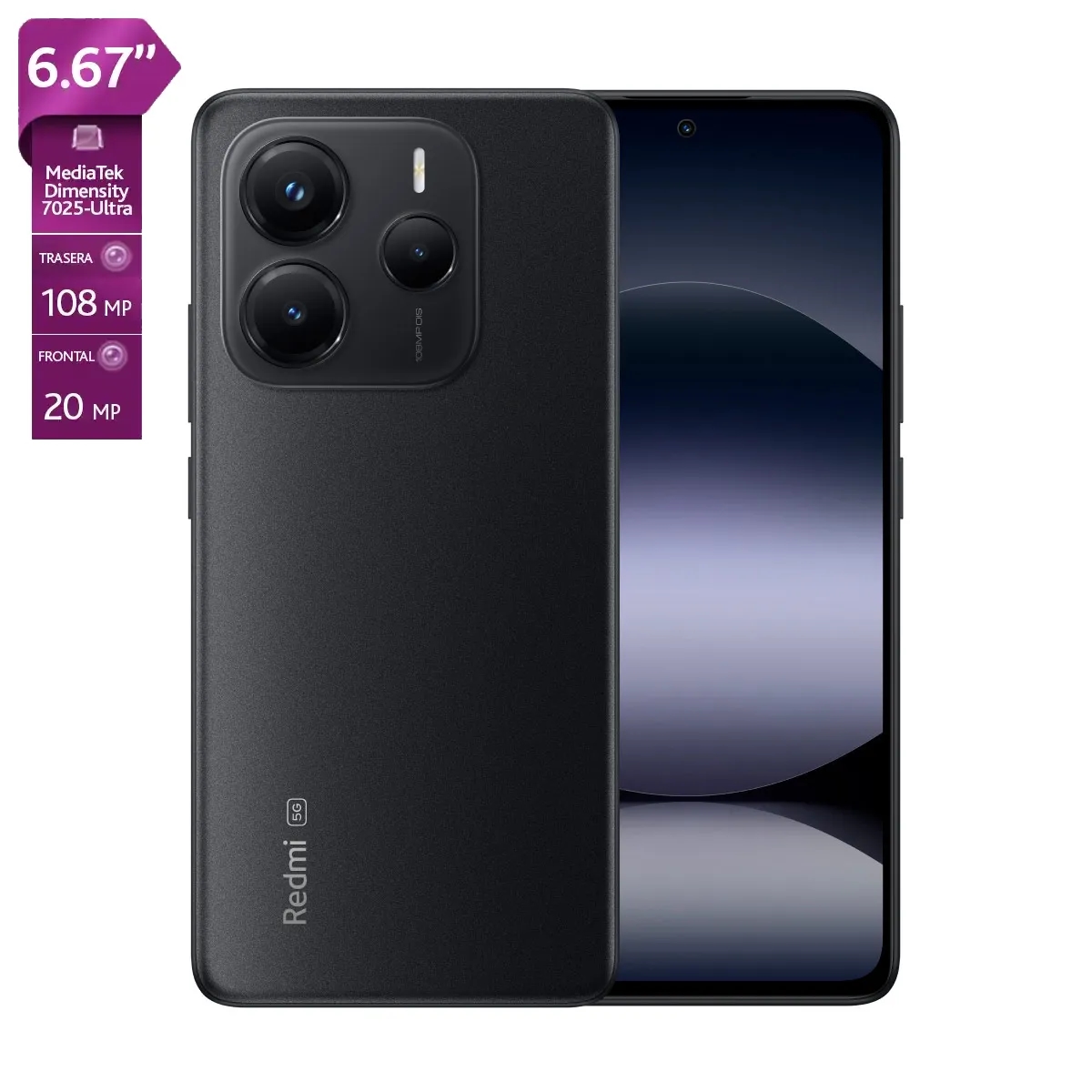 CELULAR XIAOMI REDMI NOTE 14 5G 6.6" 256 GB 8 GB RAM 108MP(OIS) + 8MP + 2MP