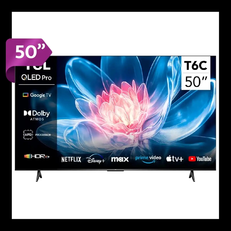 SMART TV TCL QLED 4K UHD 50” 50T6C