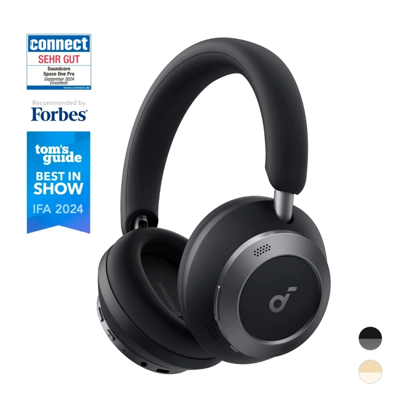 AUDÍFONOS SOUNDCORE ON EAR SPACE ONE PRO BLUETOOTH NEGRO