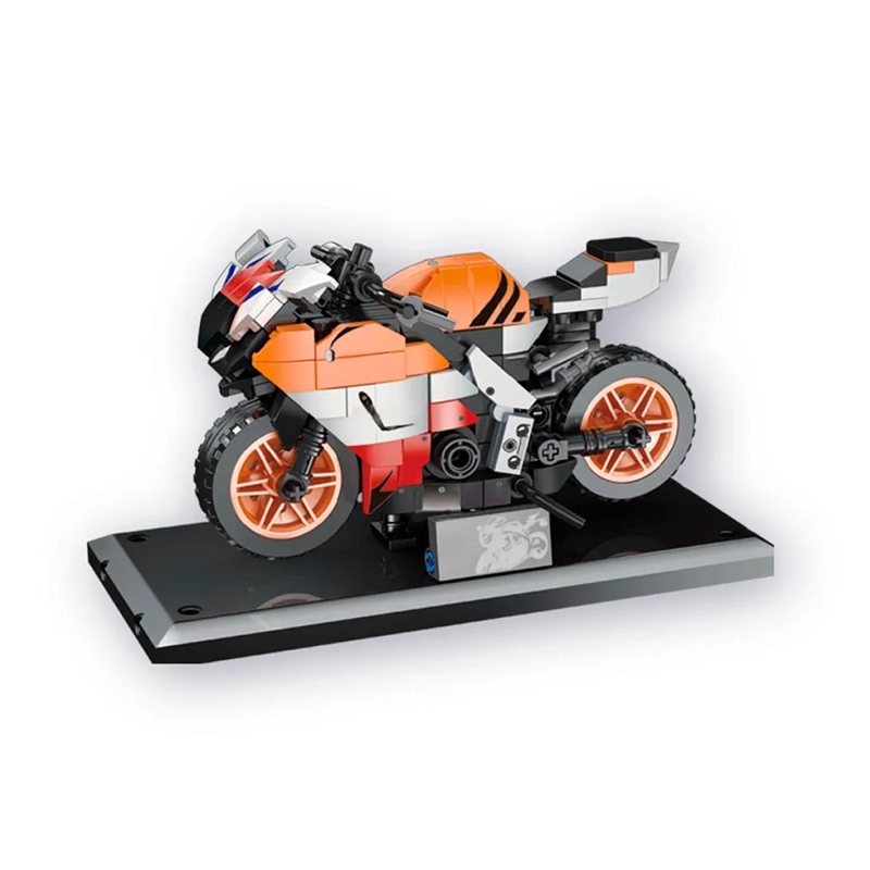 MOTO CONSTRUIBLE NARANJA 284 PCS TRU