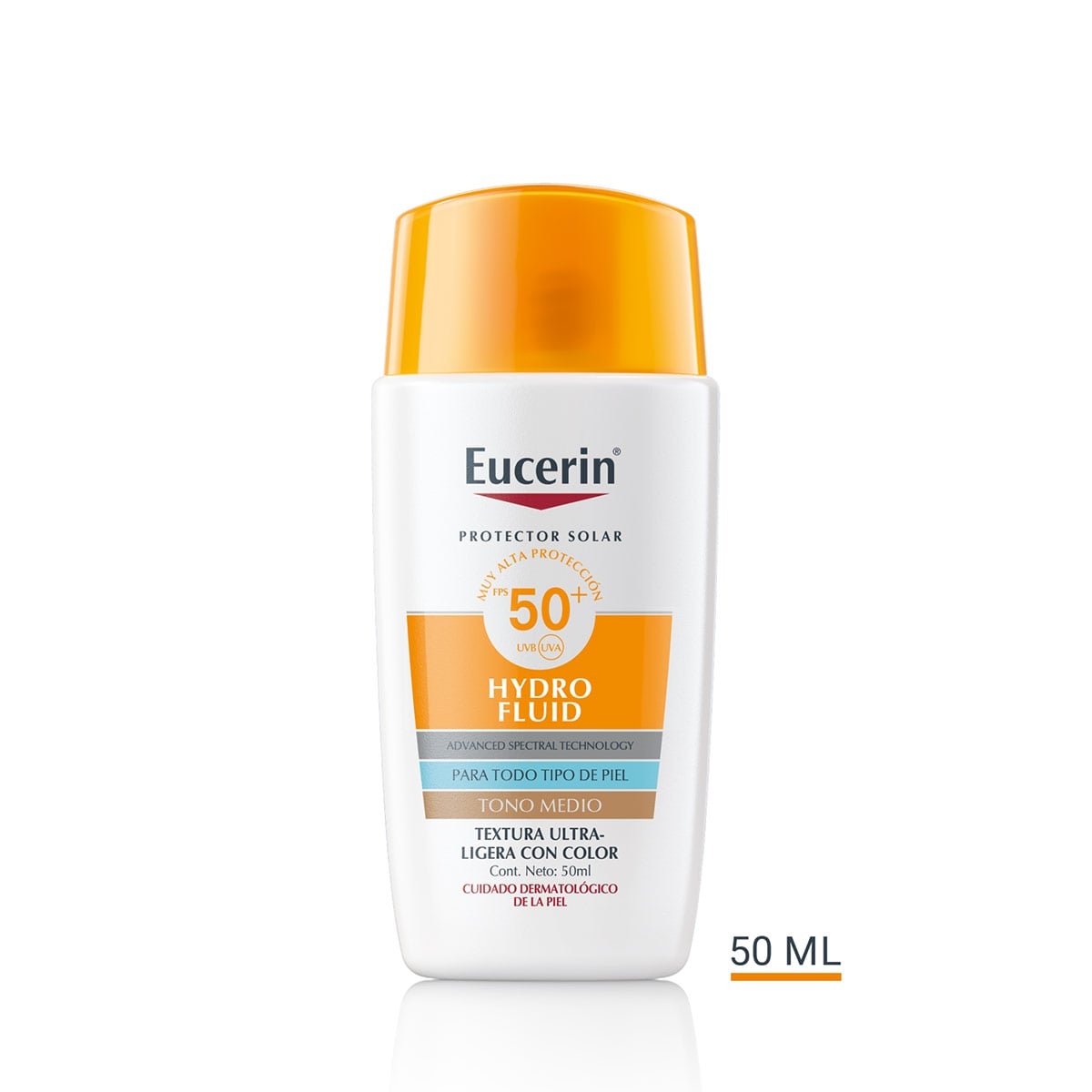 PROTECTOR SOLAR ROSTRO EUCERIN SUN HYDROFLUID MEDIUM FPS50+ 50 ML