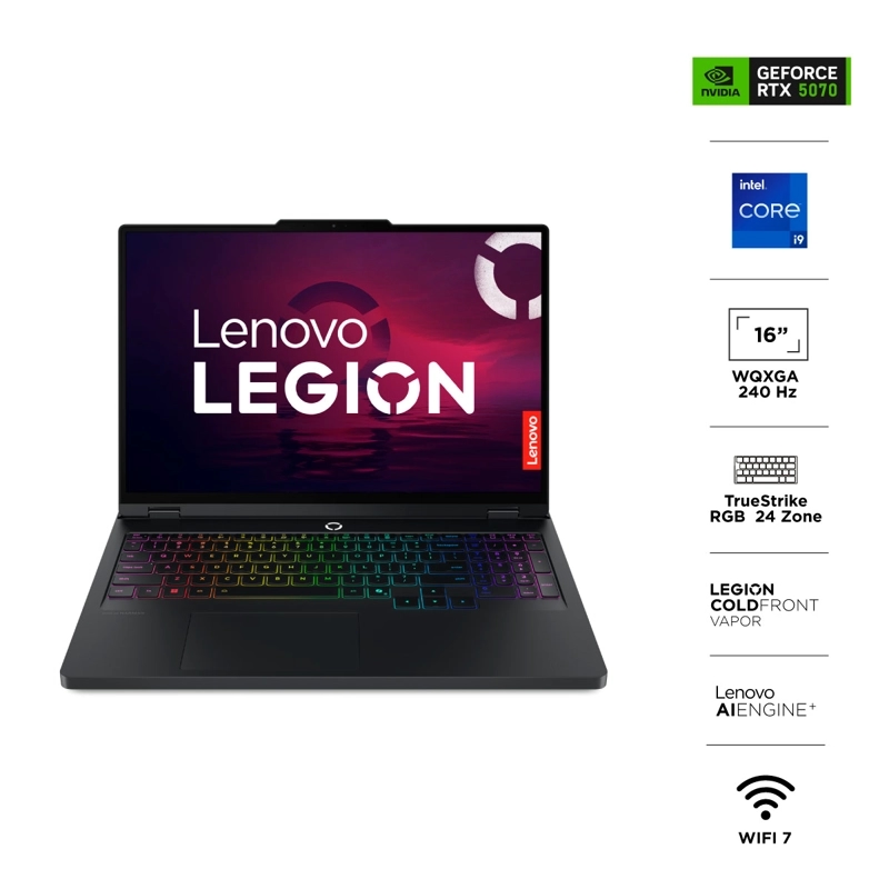 NOTEBOOK GAMER LENOVO LEGION PRO 5 INTEL CORE I9 32GB RAM 1TB SSD NVIDIA RTX 5070 16”