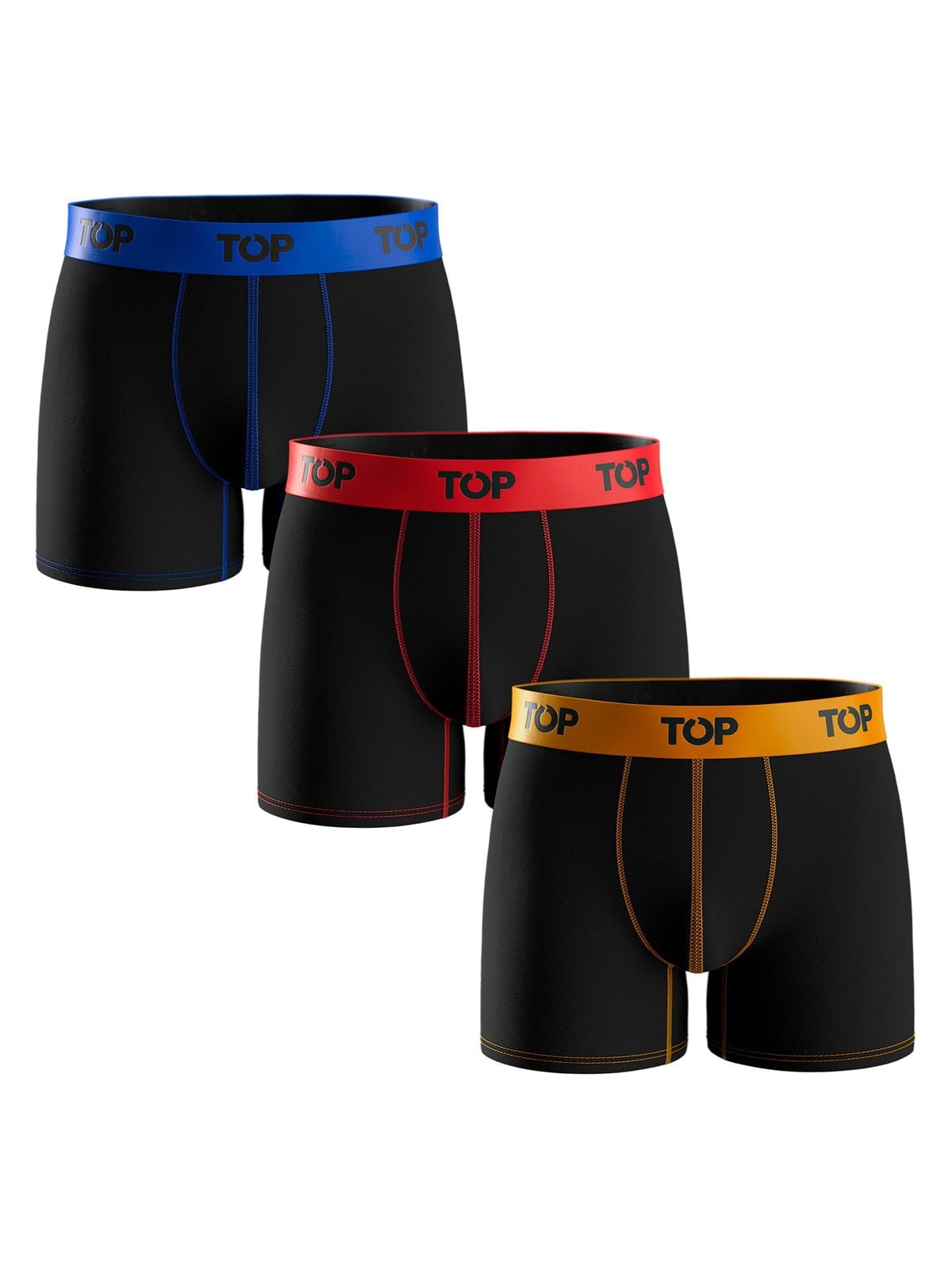 PACK X3 BÓXER HOMBRE TOP ALGODÓN 