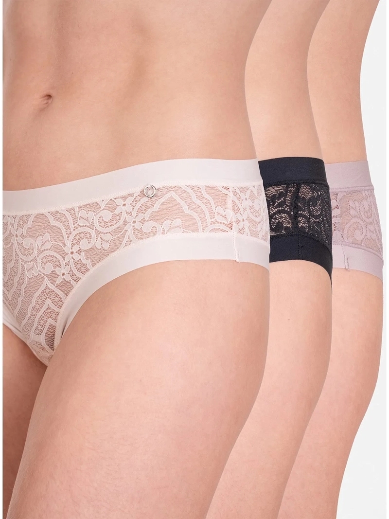CALZÓN PALMERS PACK X3 ENCAJE PANTALETA