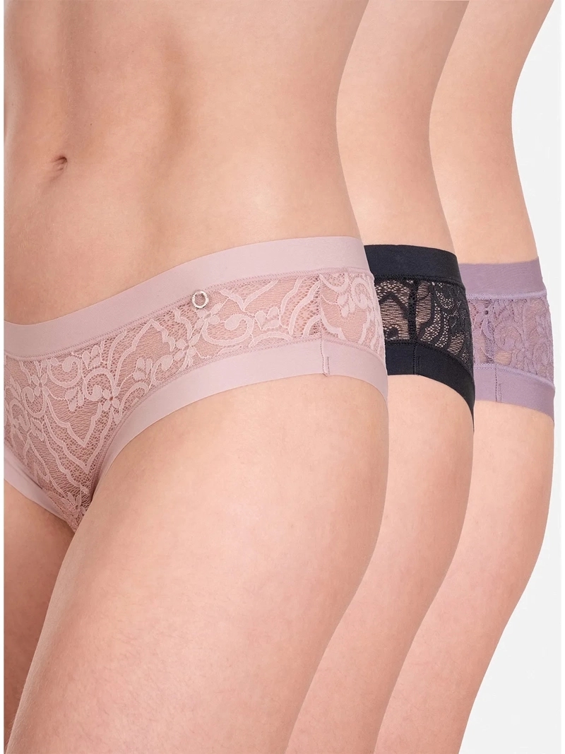 CALZÓN PALMERS PACK X3 ENCAJE PANTALETA