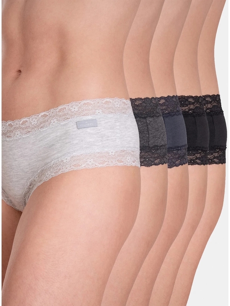 CALZÓN PALMERS PACK X5 ALGODÓN ENCAJE CULOTTE