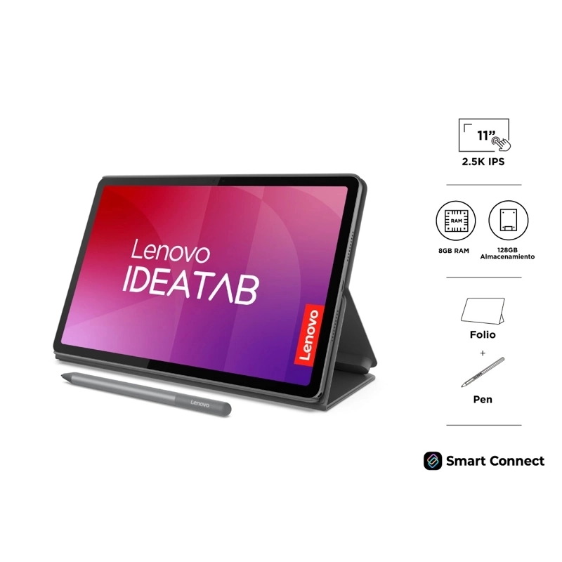 TABLET LENOVO IDEA TAB 11 8GB 128GB 11” 2K + LÁPIZ + FUNDA 